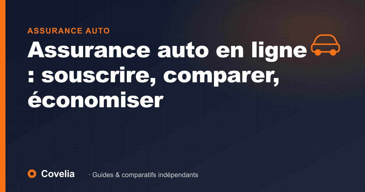 Assurance auto en ligne : souscrire, comparer, économiser | Covelia